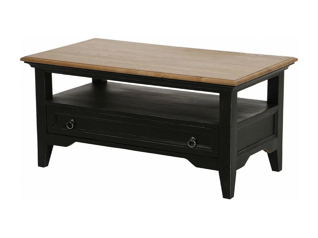 Table basse rectangulaire Bois Noir - Esquisse Interior's