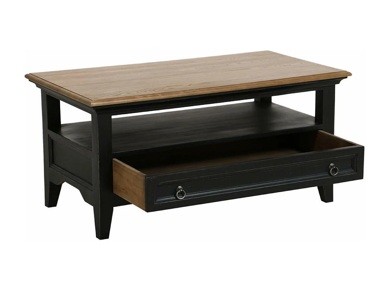 Table basse rectangulaire Bois Noir - Esquisse Interior's