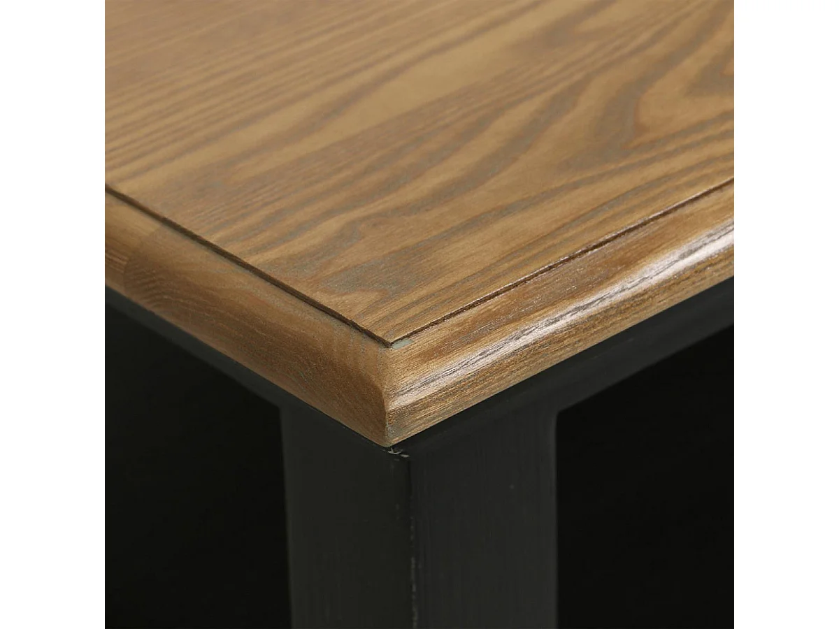 Table basse rectangulaire Bois Noir - Esquisse Interior's