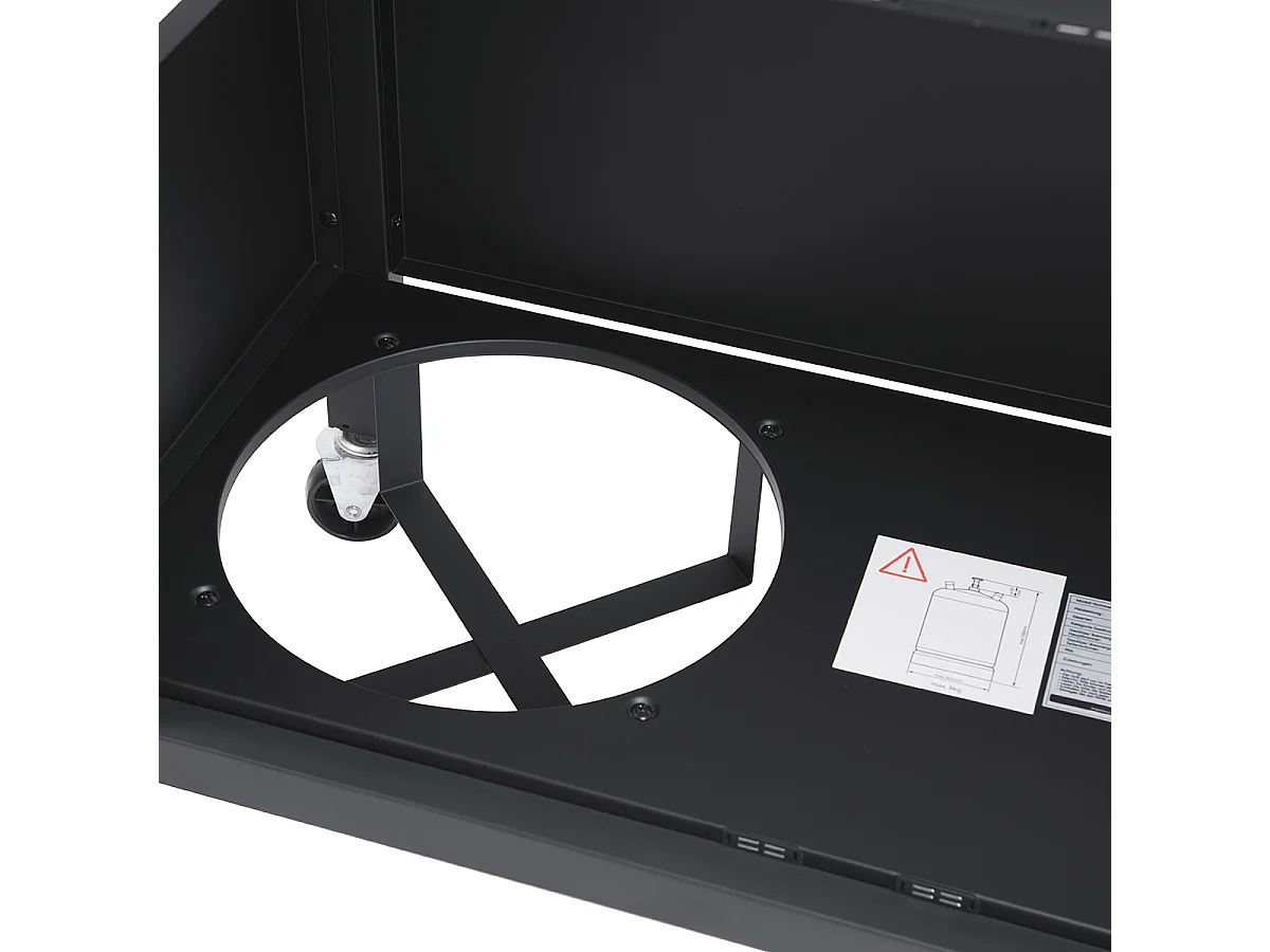 TAINO RED 4+1 Barbecue à gaz Chariot pour barbecue brûleur en acier inoxydable + cuisinière latérale noir