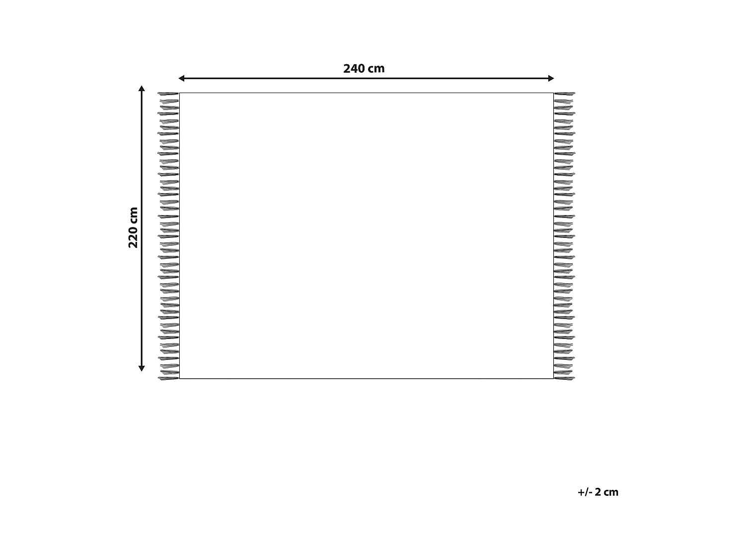 Couverture CHACK Coton 220 x 240 cm Gris foncé