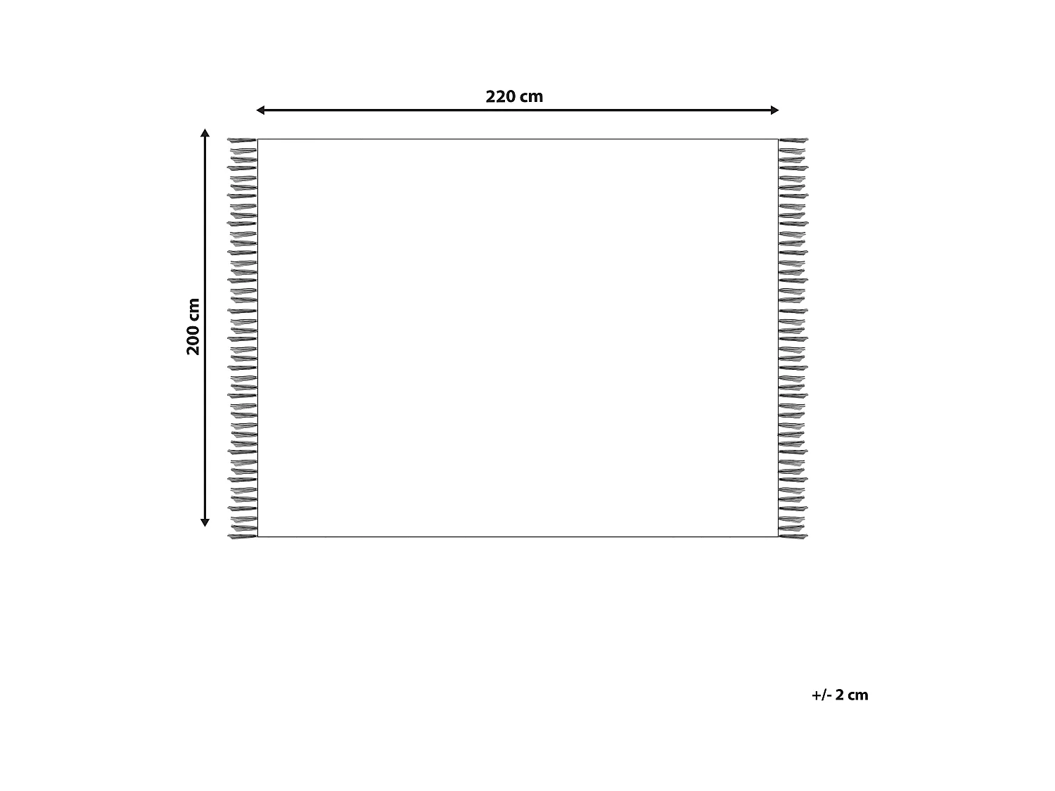 Couverture CHACK Coton 200 x 220 cm Gris foncé