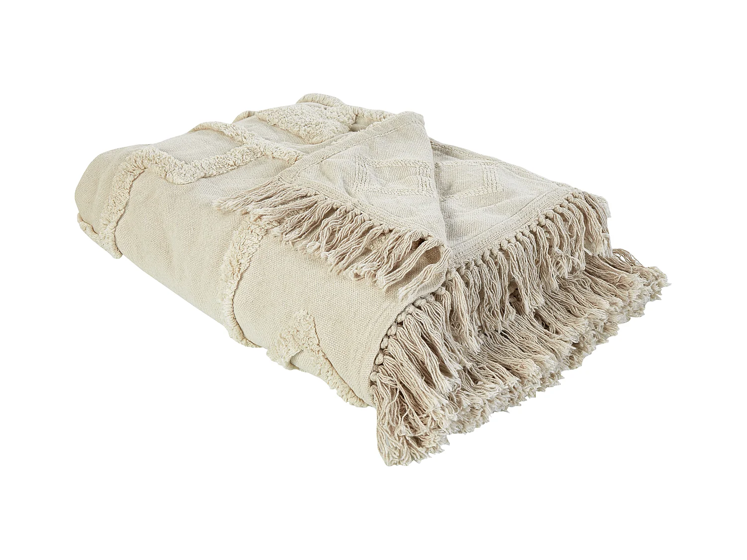 Couverture CHACK Coton 220 x 240 cm Beige