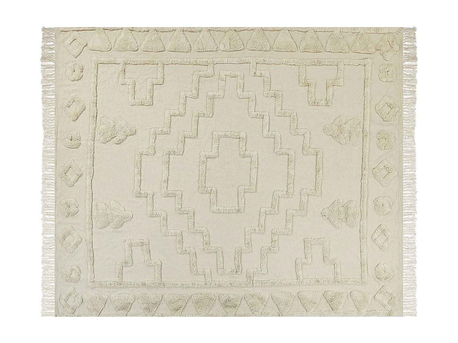 Couverture CHACK Coton 220 x 240 cm Beige