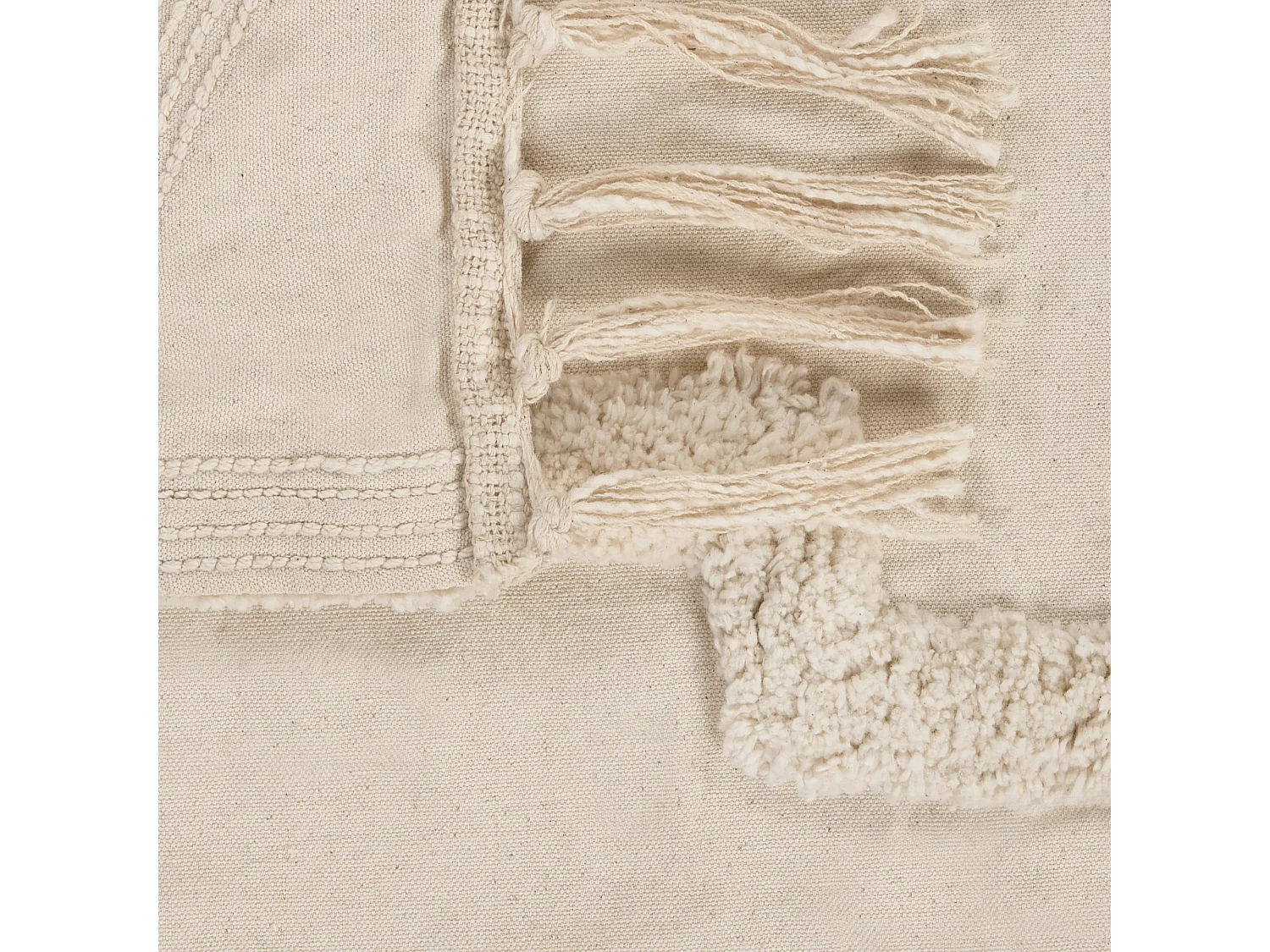 Koc CHACK Bawełna 200 x 220 cm Beżowy