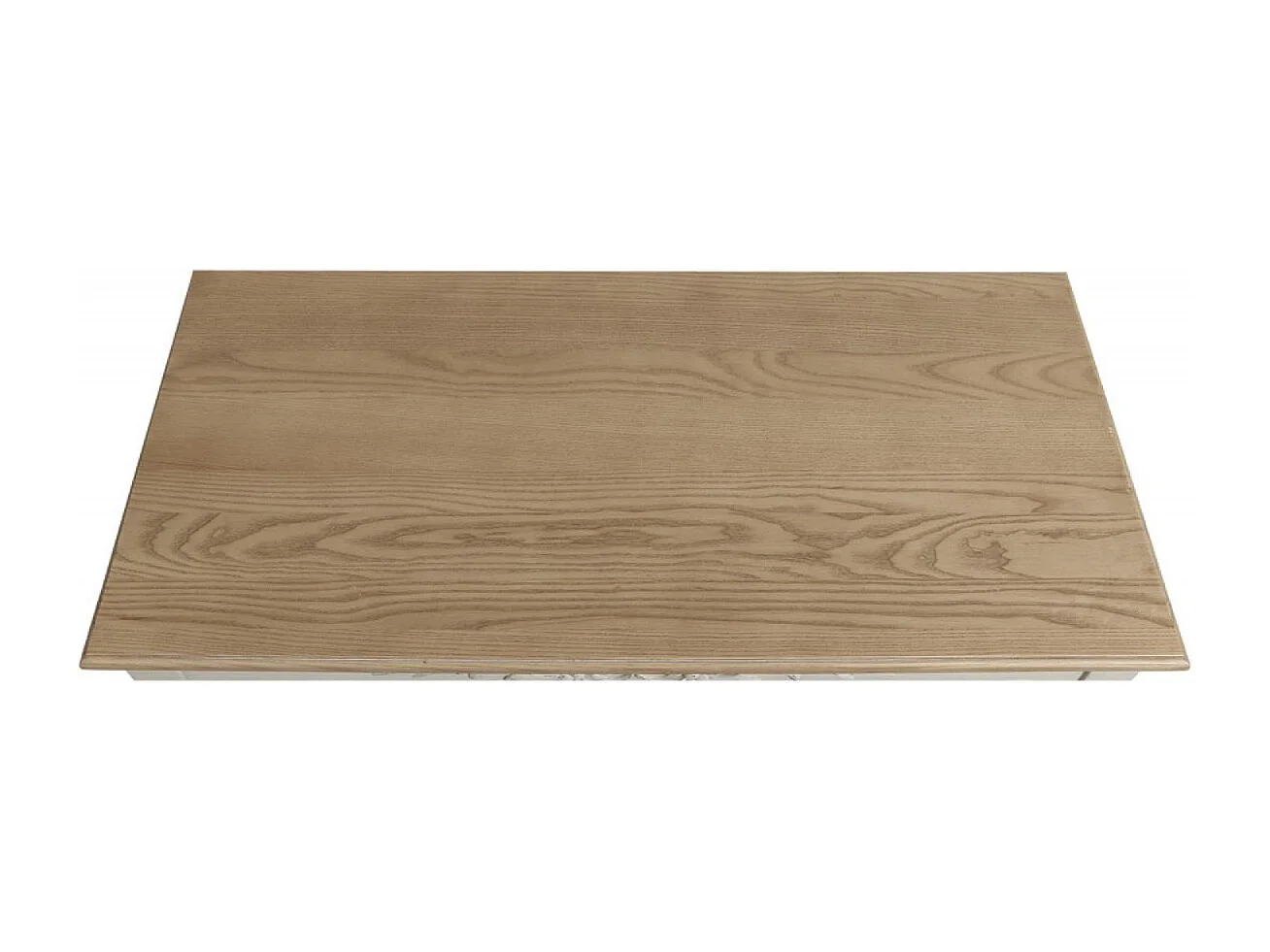 Table basse rectangulaire cannée MDF Blanc - Romance Interior's