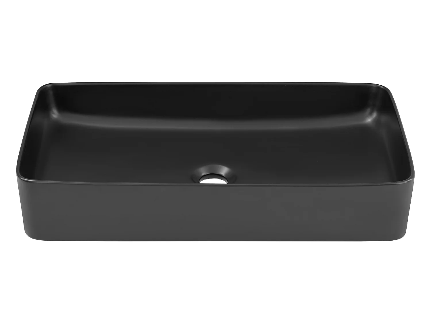 Umywalka nablatowa SLIM 2 E-6275 czarna