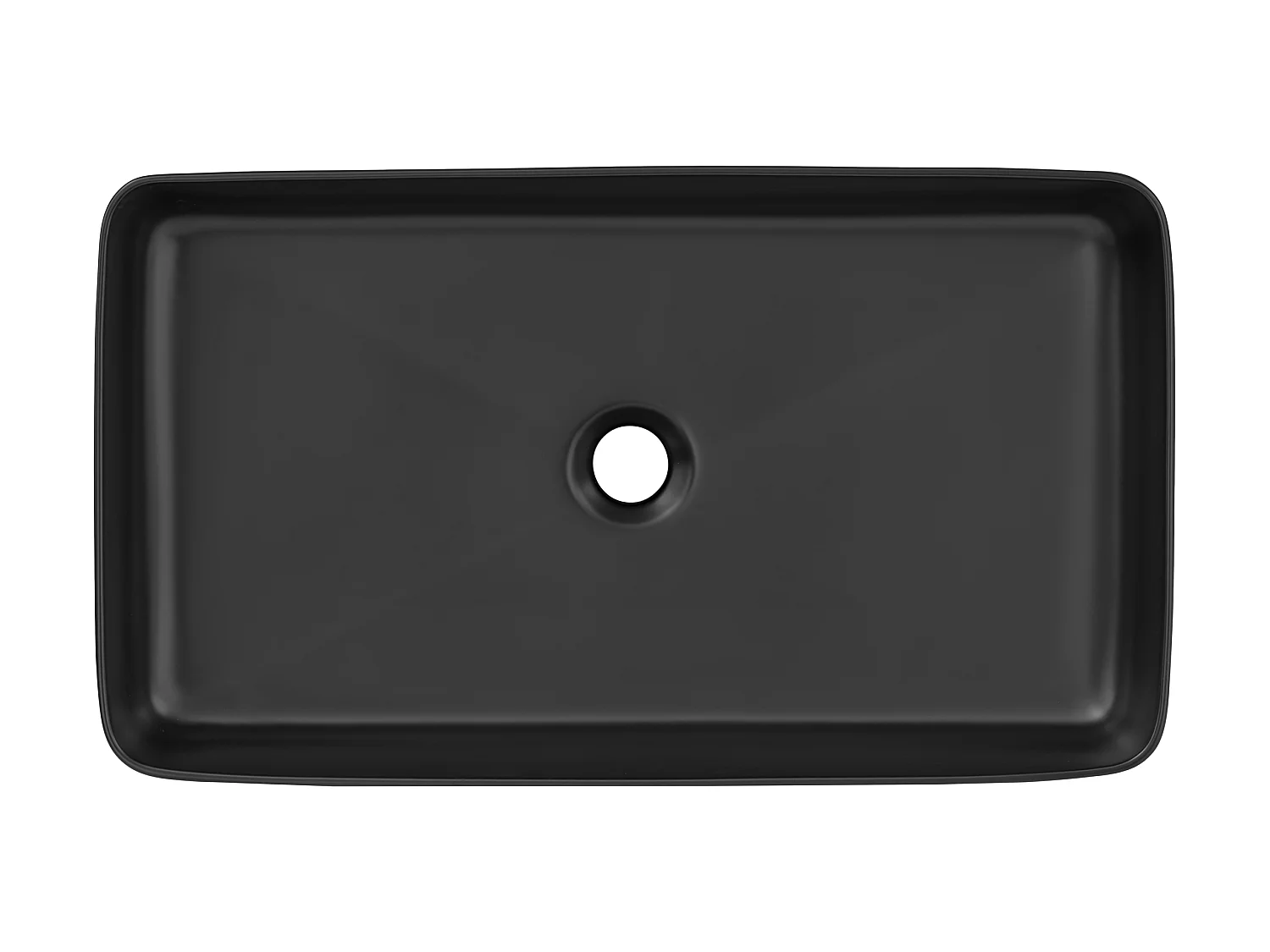 Umywalka nablatowa SLIM 2 E-6275 czarna