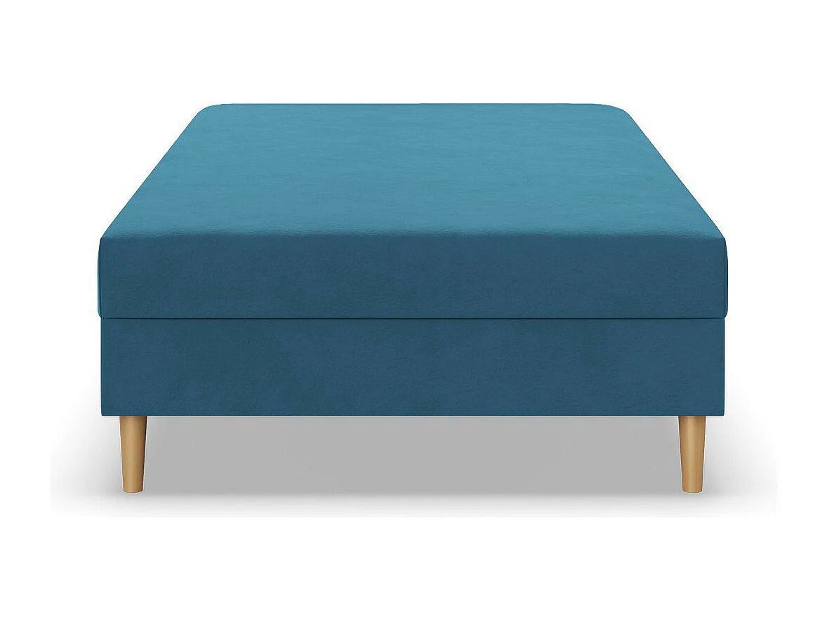 Łóżko kontynentalne 80x200 cm, niebieskie