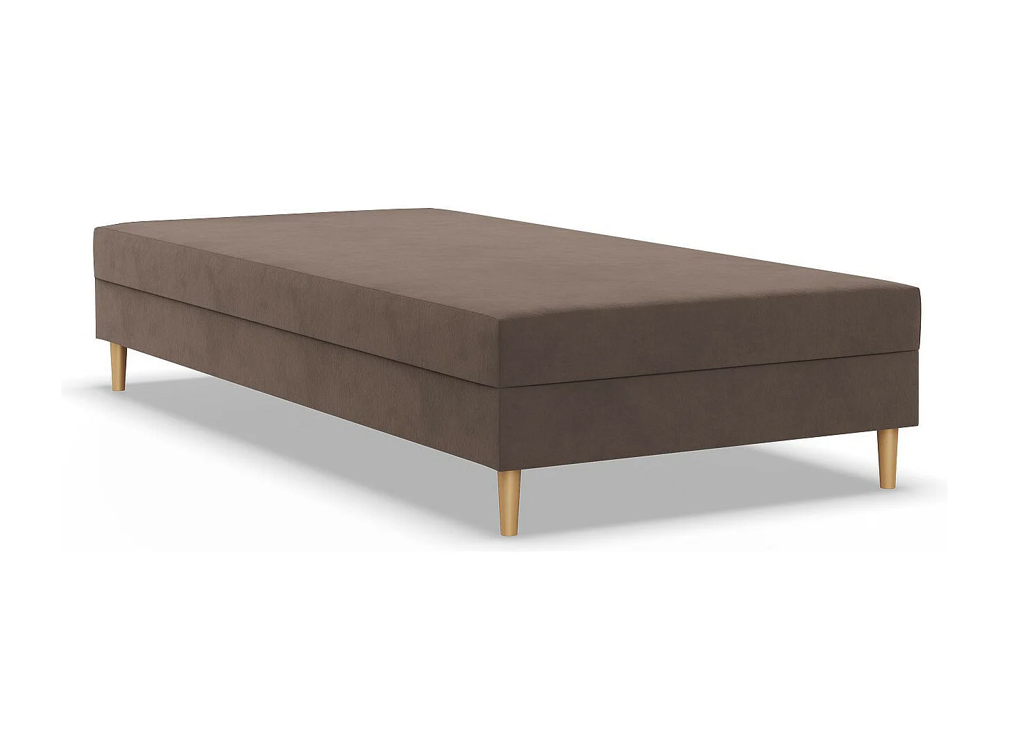 Kontinentales Bett 90x200 cm,  Braun