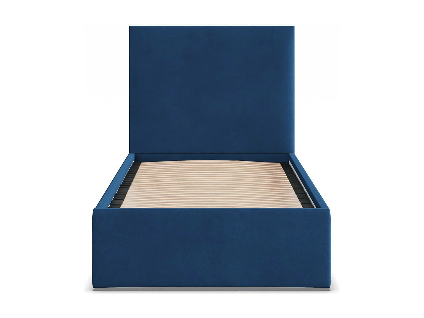 Gepolstertes Bett mit Kopfteil 90x200 cm,  Blau