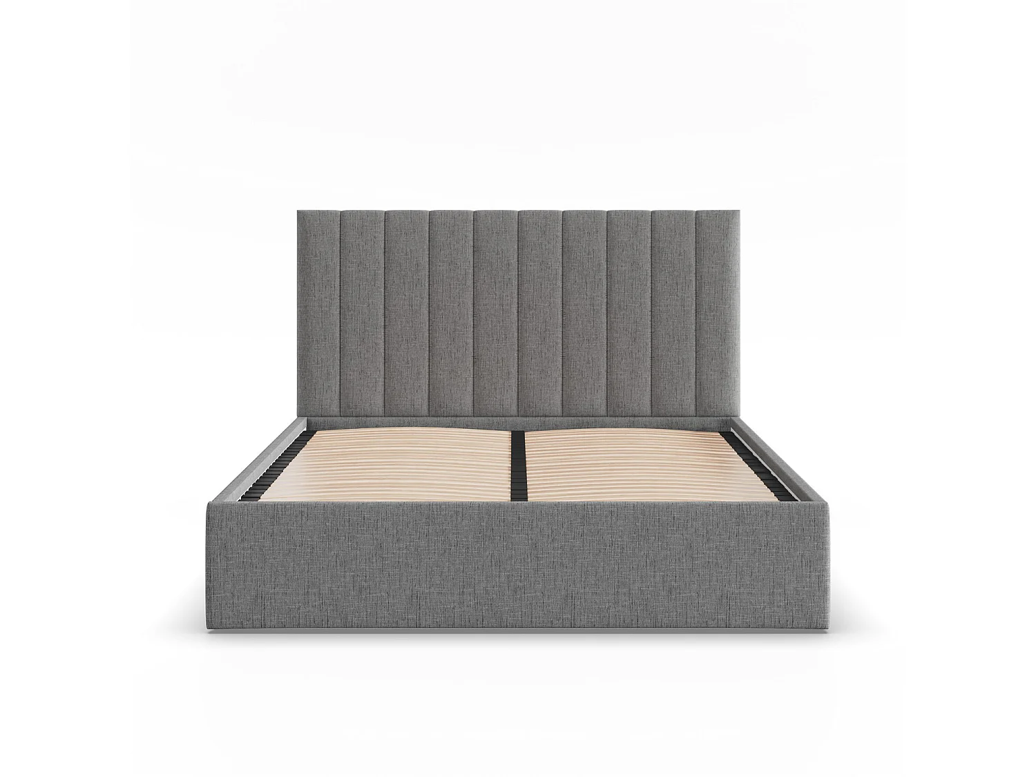 Łóżko tapicerowane z zagłówkiem 180x200 cm, szare