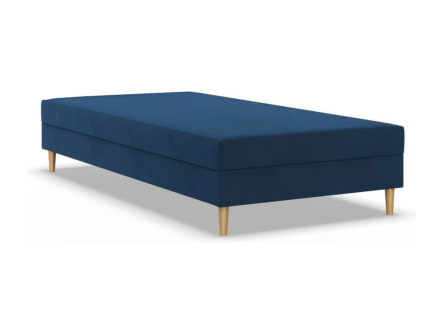 Łóżko kontynentalne 120x200 cm, niebieskie