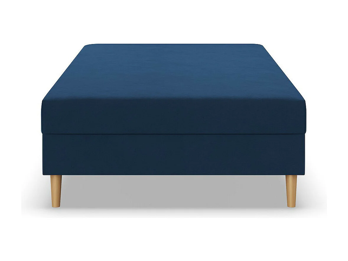 Łóżko kontynentalne 120x200 cm, niebieskie