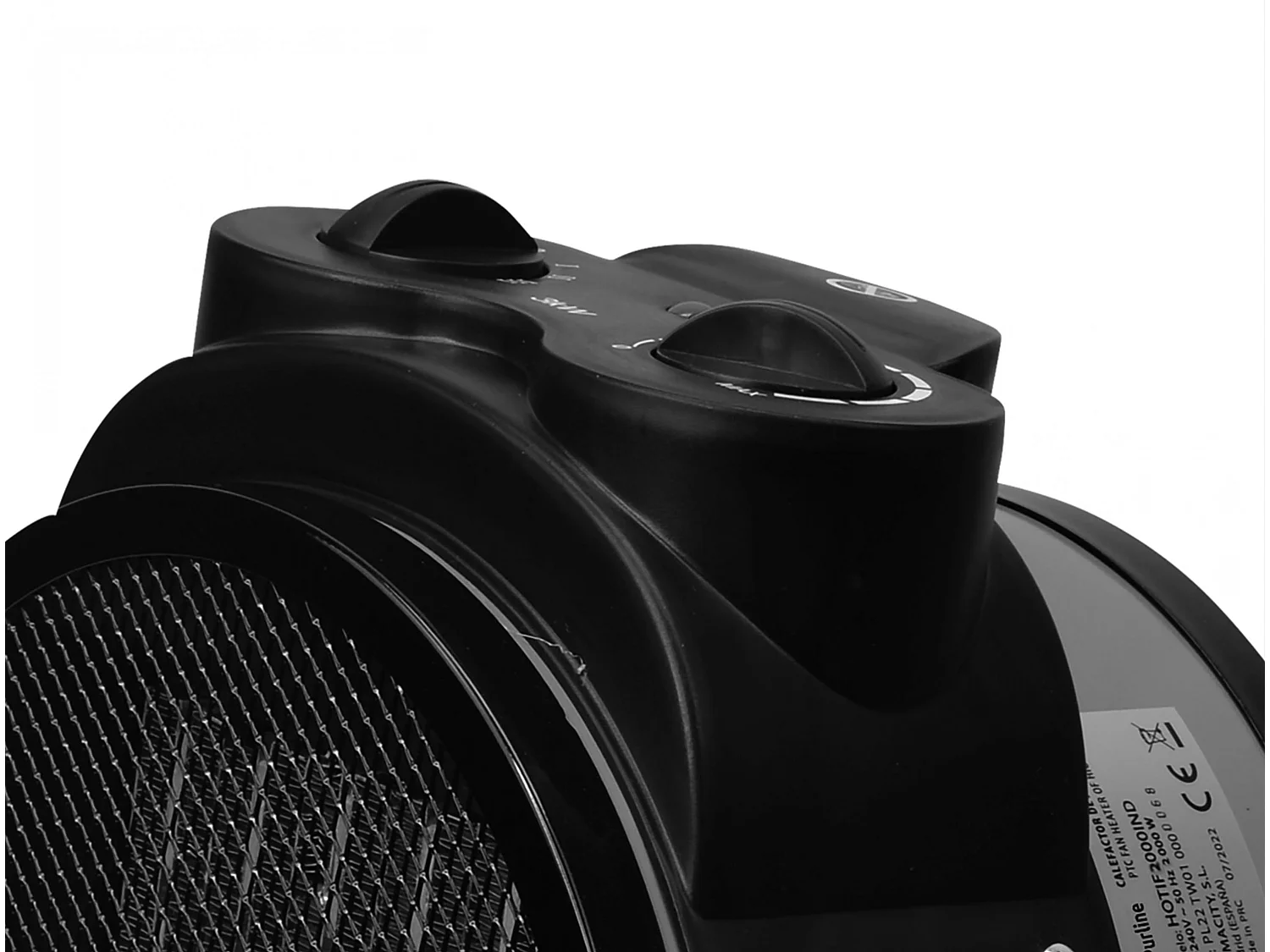 Aquecedor industrial em cinzento