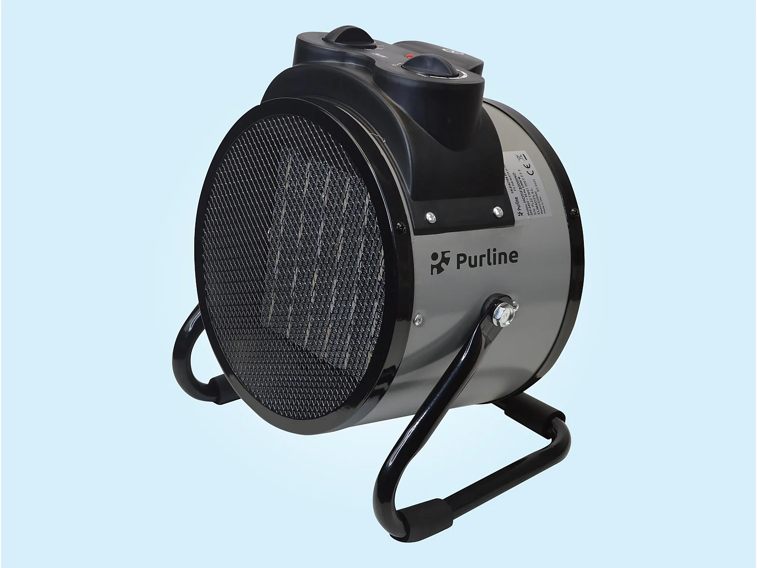 Aquecedor industrial em cinzento