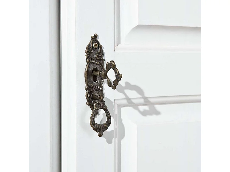 Armoire 2 Portes & 2 Tiroirs "Cama" 198cm Blanc