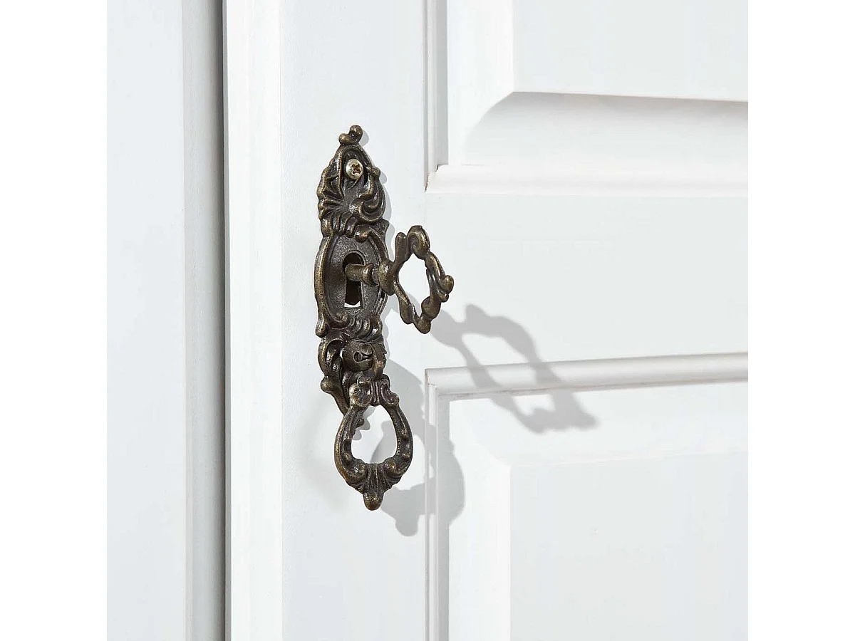 Armoire 2 Portes & 2 Tiroirs "Cama" 198cm Blanc