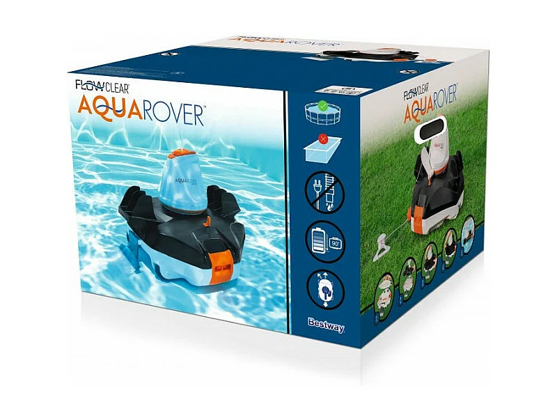 Robot aspirateur de piscine à fond plat autonomeAquarover - 3 x 6 m