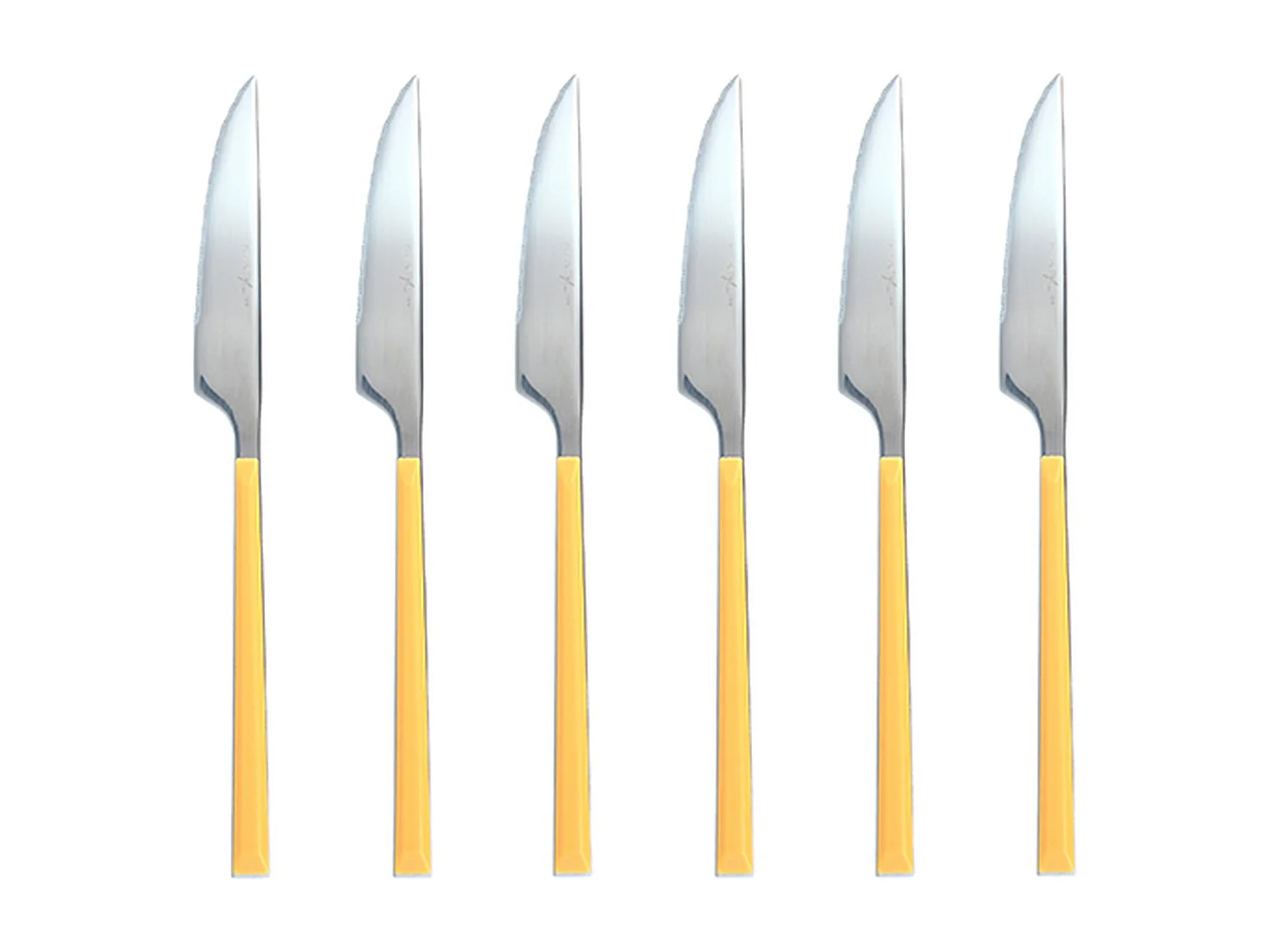 Novastyl - Lot 6 Couteaux De Table Colorama 23.5cm En Acier Inoxydable Safran
