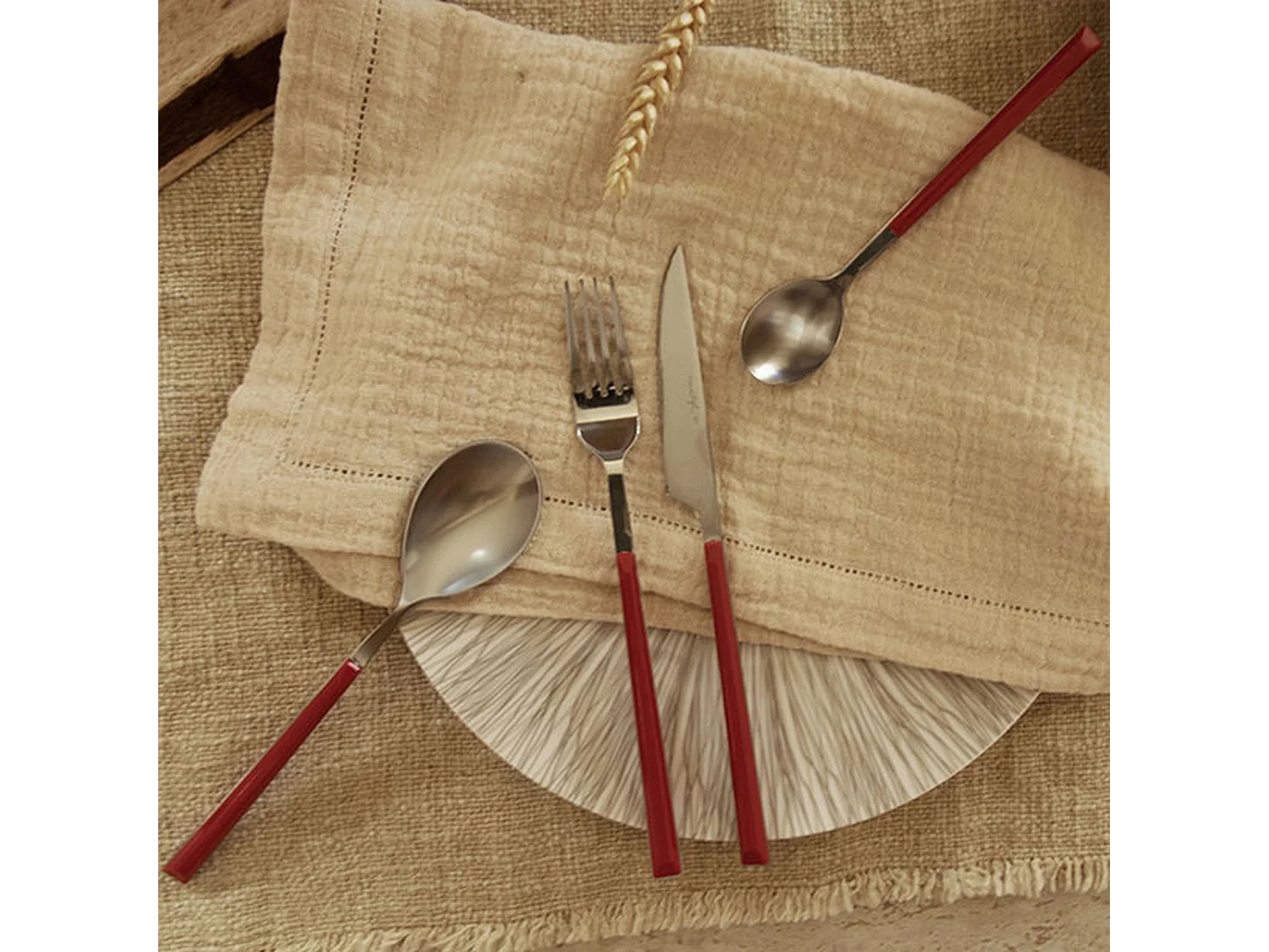 Novastyl - Lot 6 Couteaux De Table Colorama 23.5cm En Acier Inoxydable Magenta