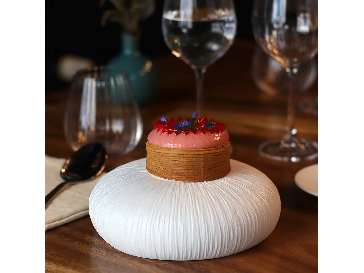 Ogo Living - Lot 6 Bols Urus 18cm En Porcelaine Bleu Et Blanc