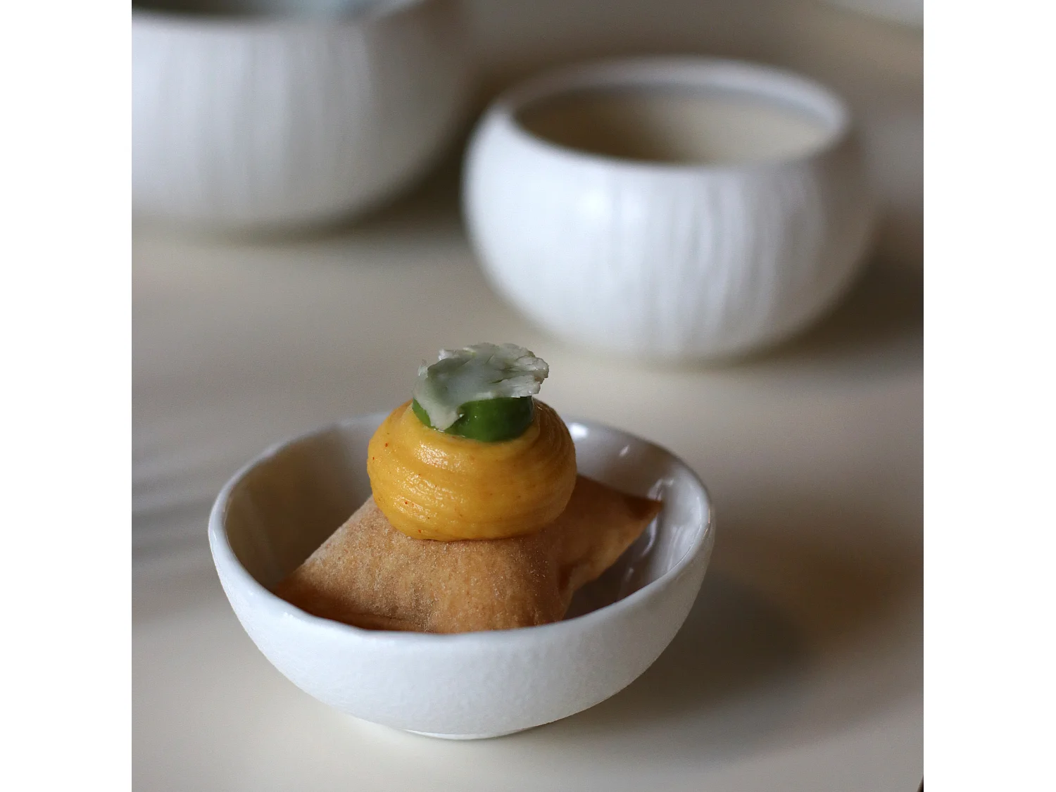 Ogo Living - Lot De 6 Bols Urus 8cm En Porcelaine Bleu Et Blanc Forme Classique