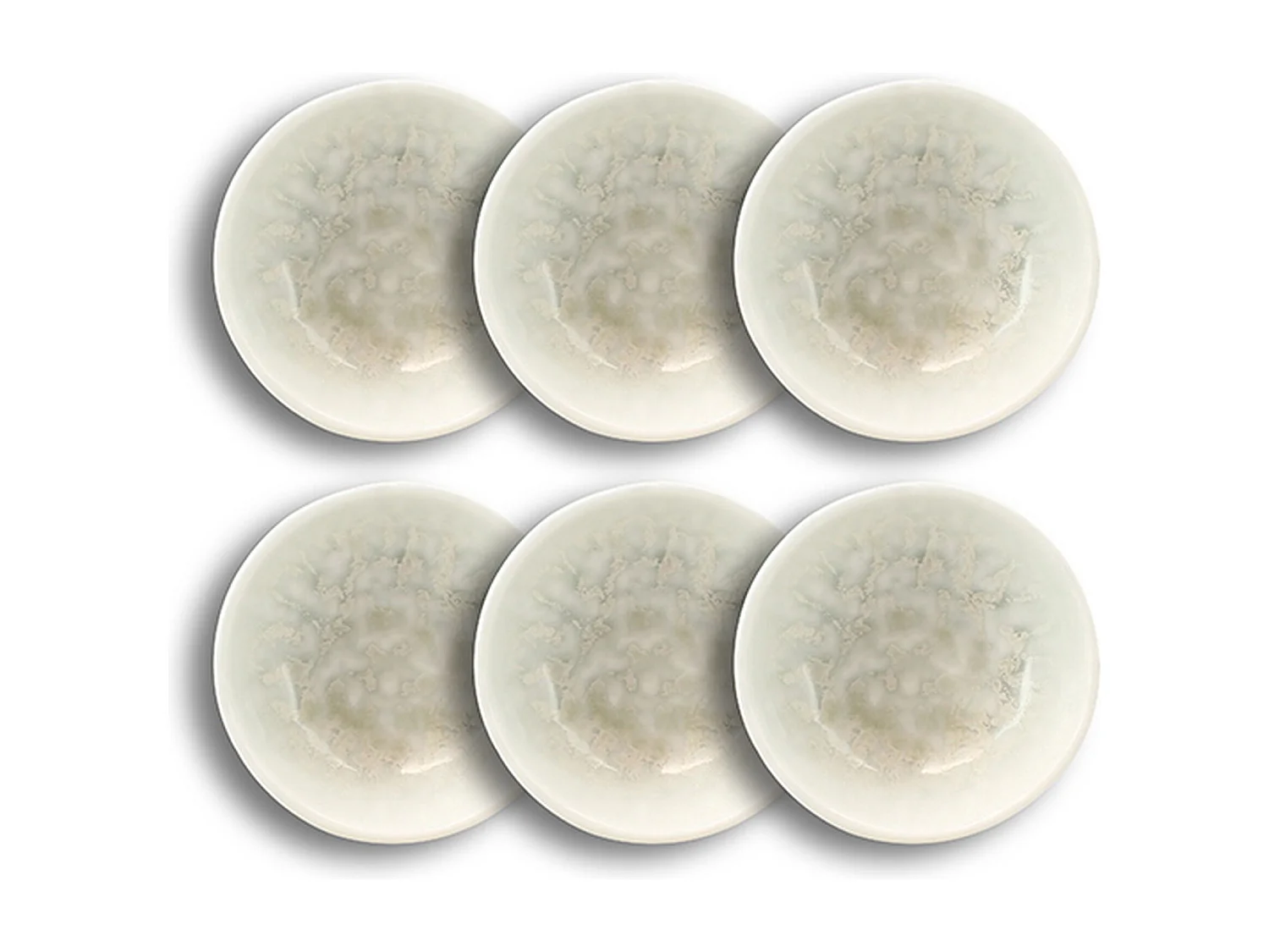 Ogo Living - Lot De 6 Bols Urus 8cm En Porcelaine Bleu Et Blanc Forme Classique