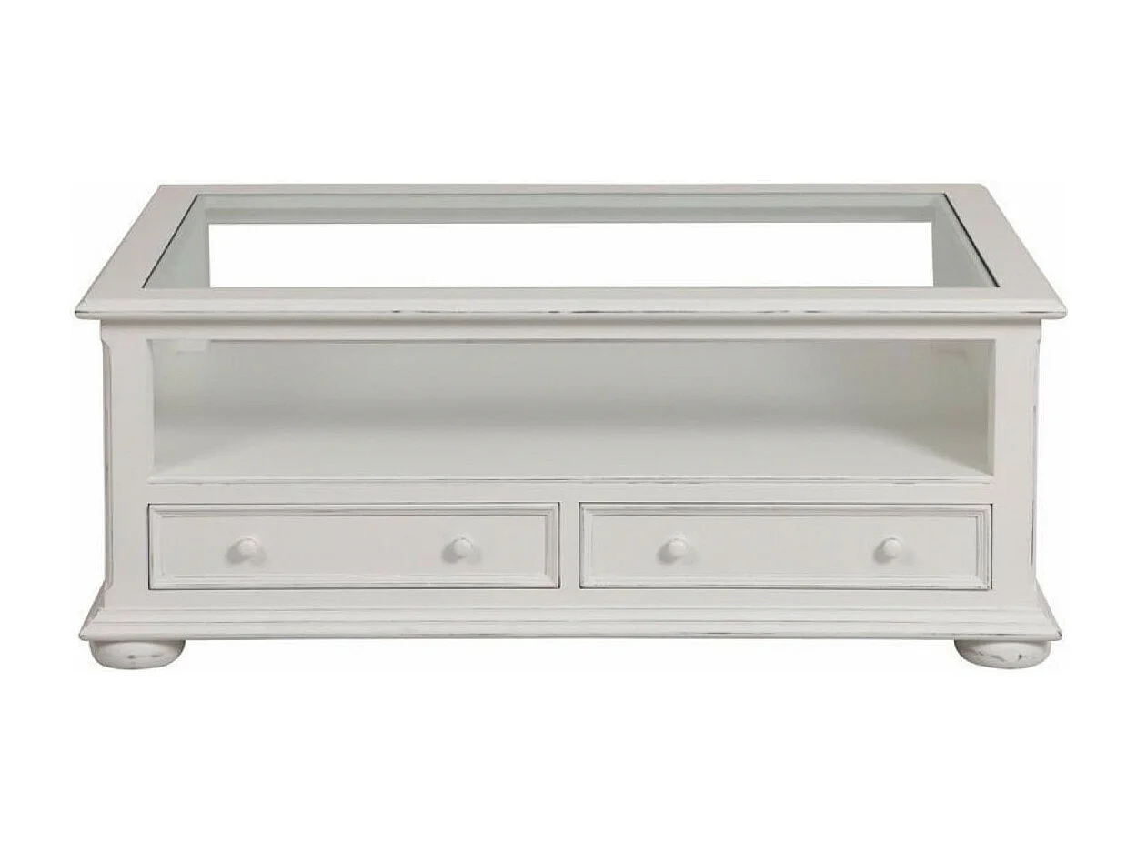 Table basse rectangulaire MDF Blanc - Harmonie Interior's