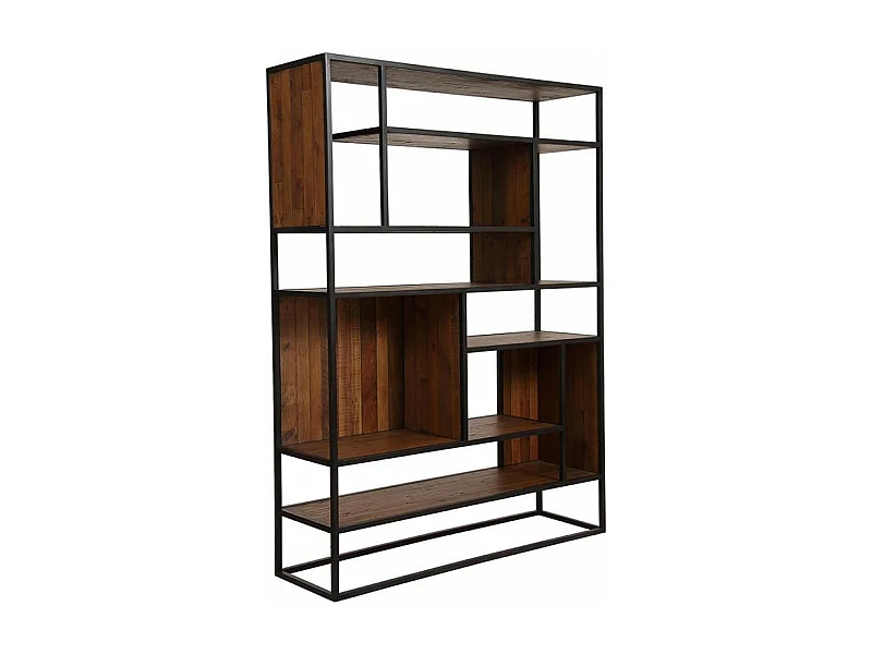 Bibliothèque à cases MDF Marron - Manufacture Interior's