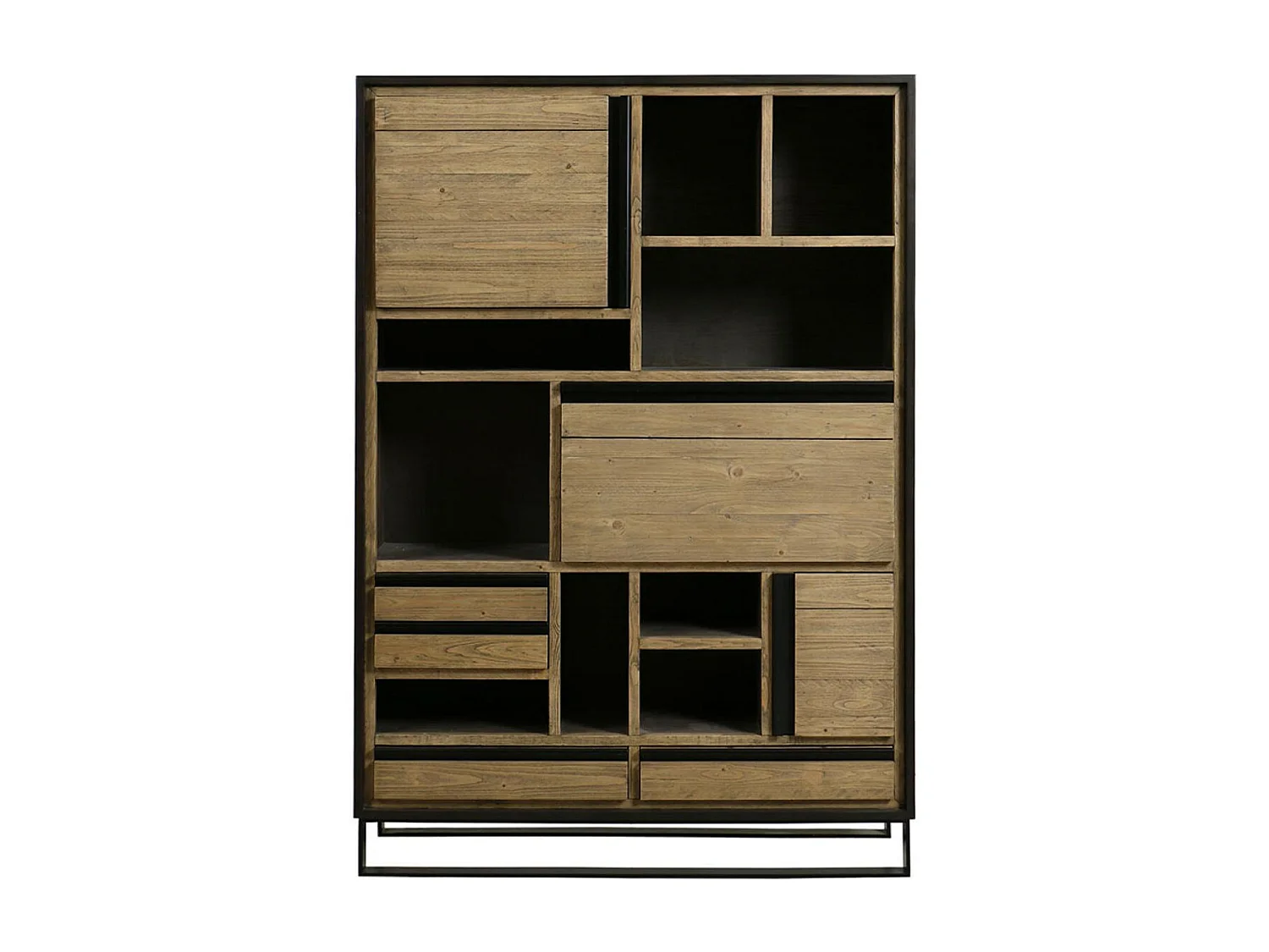 Bibliothèque Bois Marron - Lazare Interior's