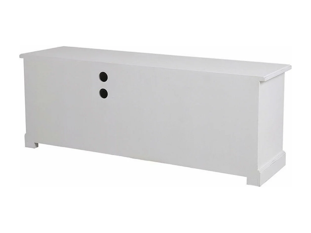 Meuble tv avec rangements MDF Blanc - Rhode Island Interior's