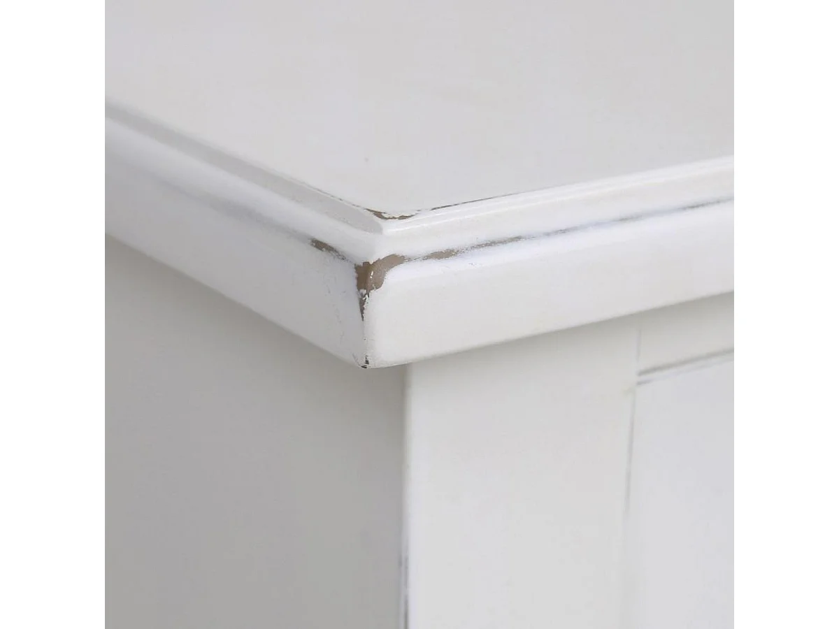 Meuble tv avec rangements MDF Blanc - Rhode Island Interior's