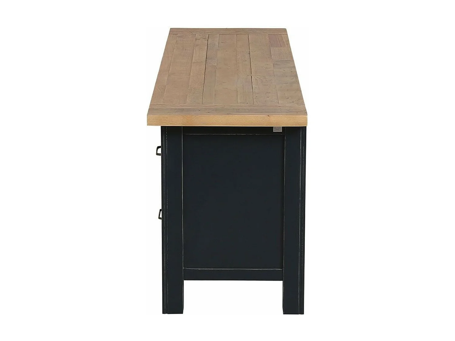 Meuble tv avec rangements Bois Noir - Rivages Interior's
