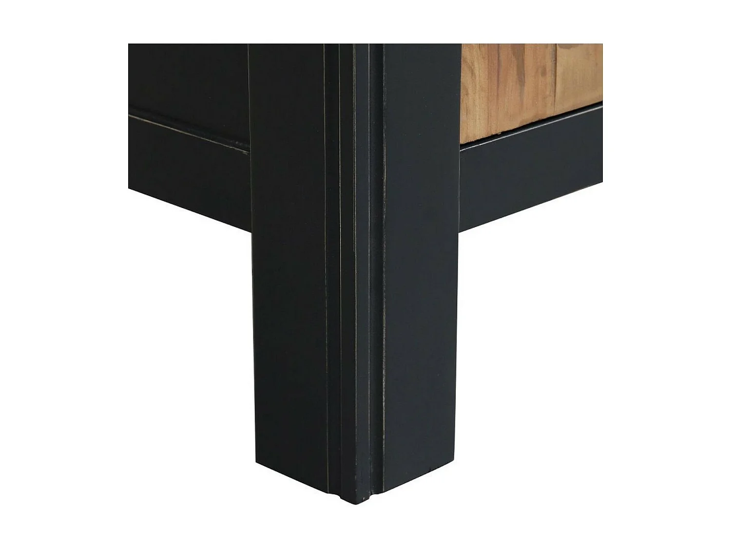 Meuble tv avec rangements Bois Noir - Rivages Interior's