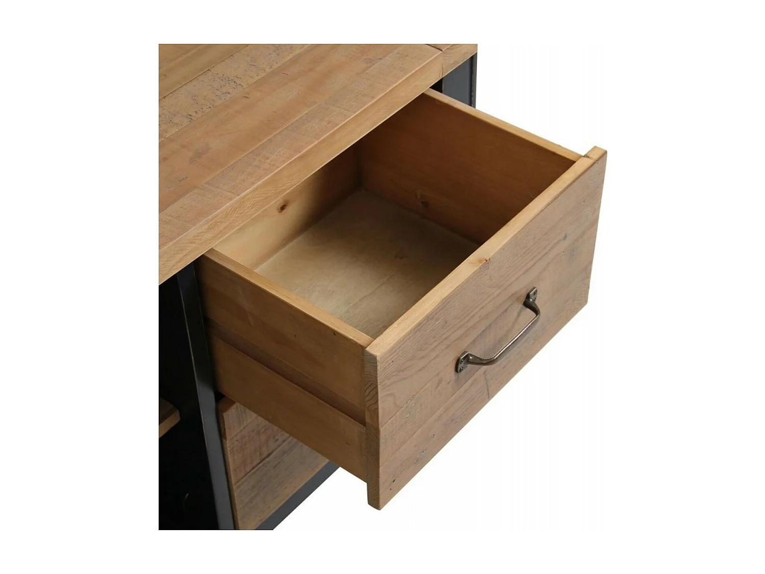 Meuble tv avec rangements Bois Noir - Rivages Interior's