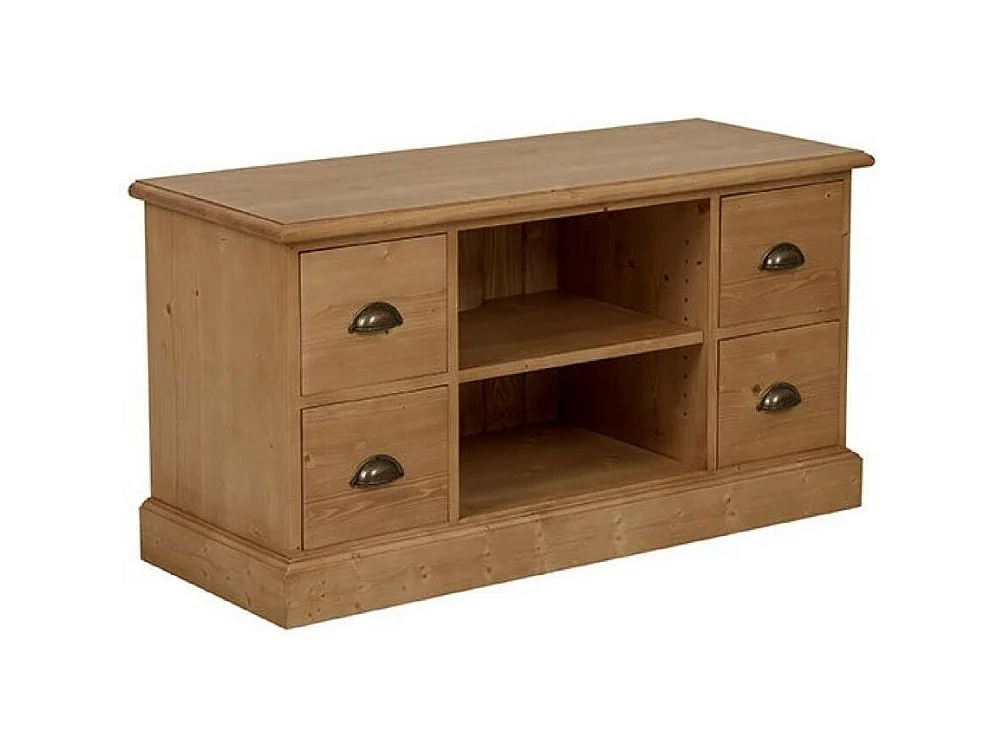 Meuble tv 4 tiroirs Bois Marron - Natural Interior's