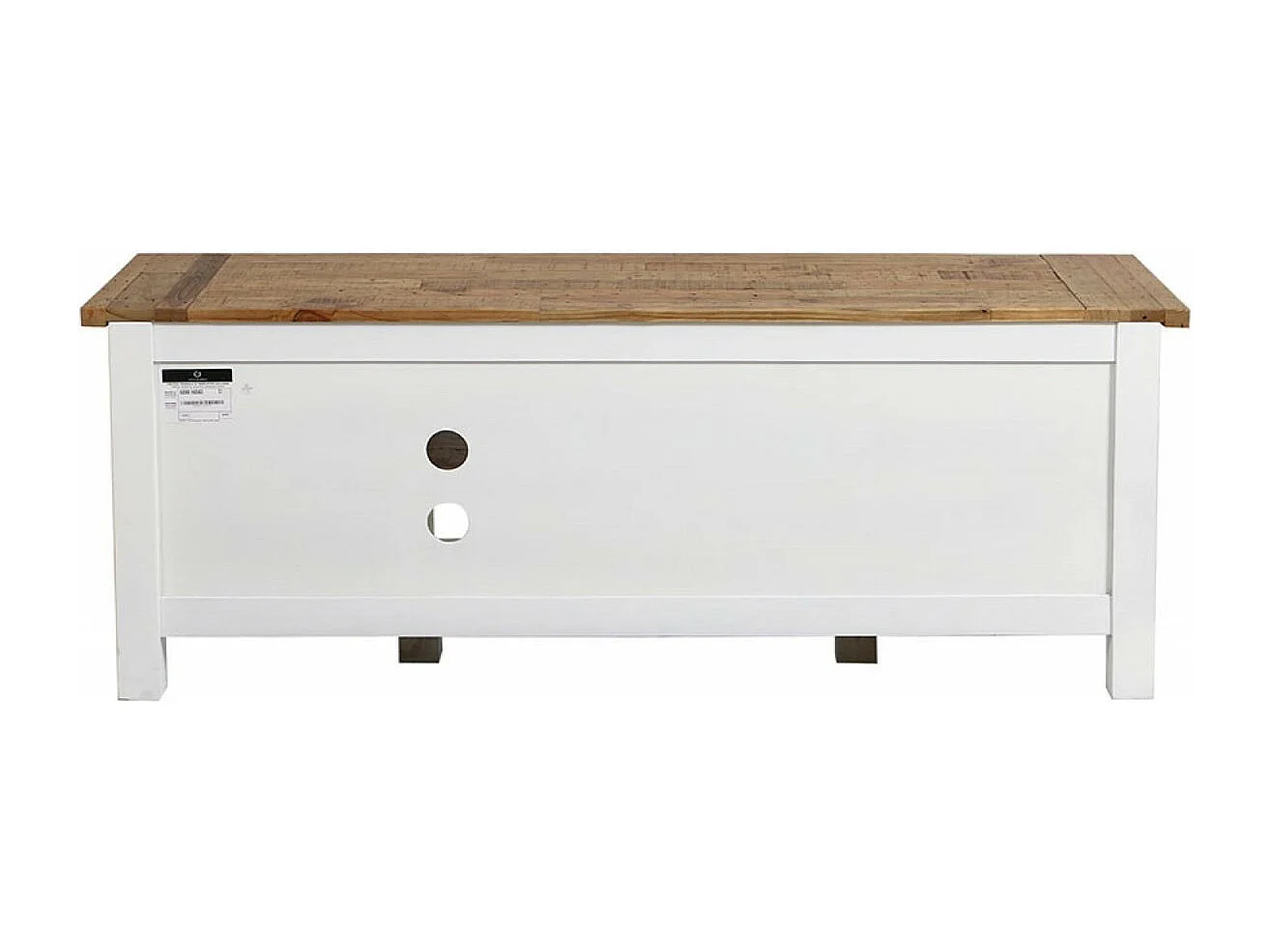 Meuble tv avec rangements MDF Blanc - Rivages Interior's