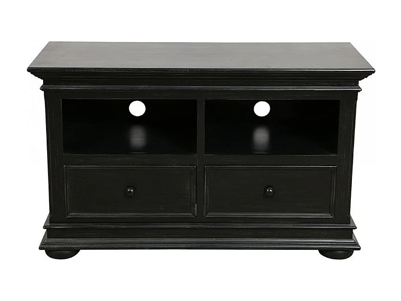 Meuble tv avec 2 rangements MDF Noir - Harmonie Interior's