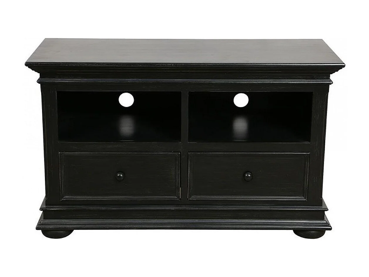 Meuble tv avec 2 rangements MDF Noir - Harmonie Interior's