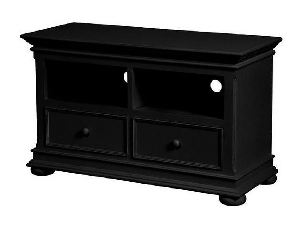 Meuble tv avec 2 rangements MDF Noir - Harmonie Interior's