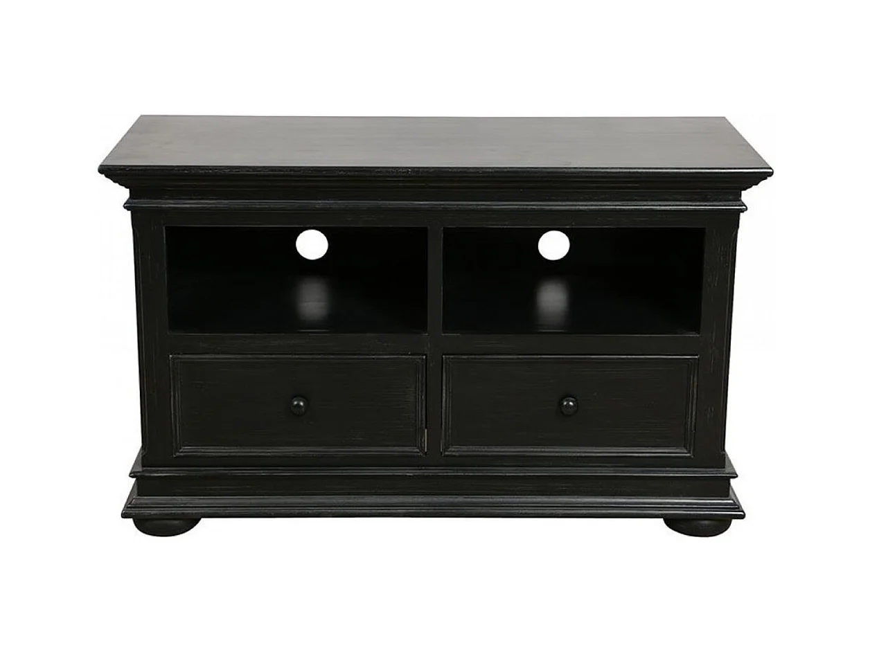Meuble tv avec 2 rangements MDF Noir - Harmonie Interior's