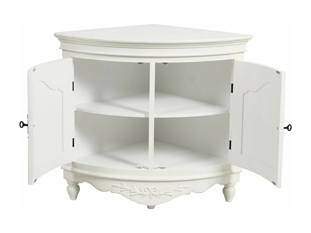 Encoignure basse MDF Blanc - Romance Interior's