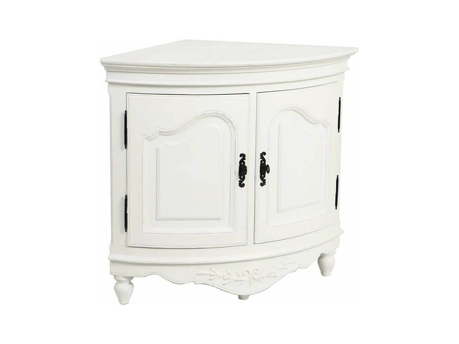 Encoignure basse MDF Blanc - Romance Interior's