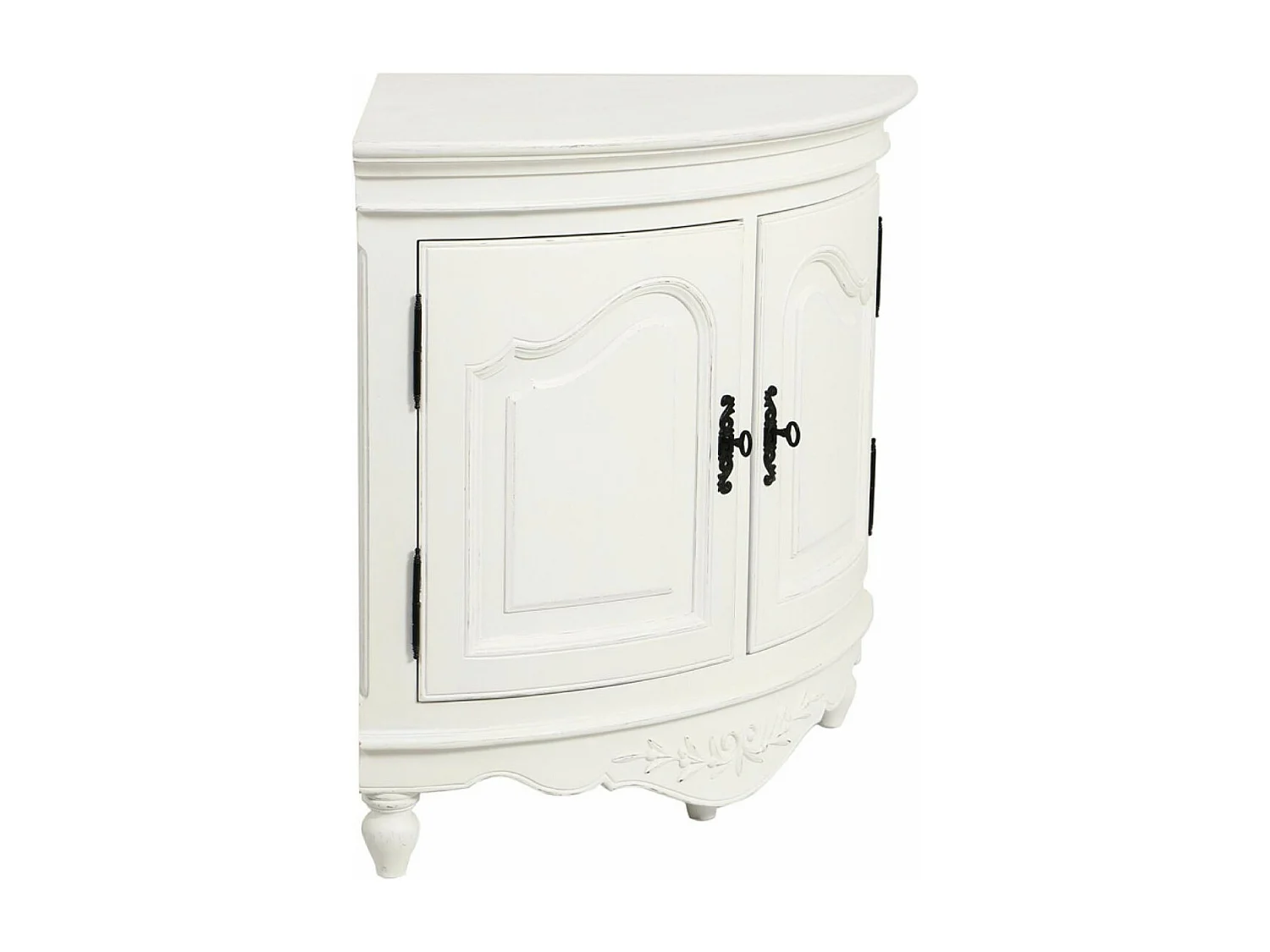 Encoignure basse MDF Blanc - Romance Interior's