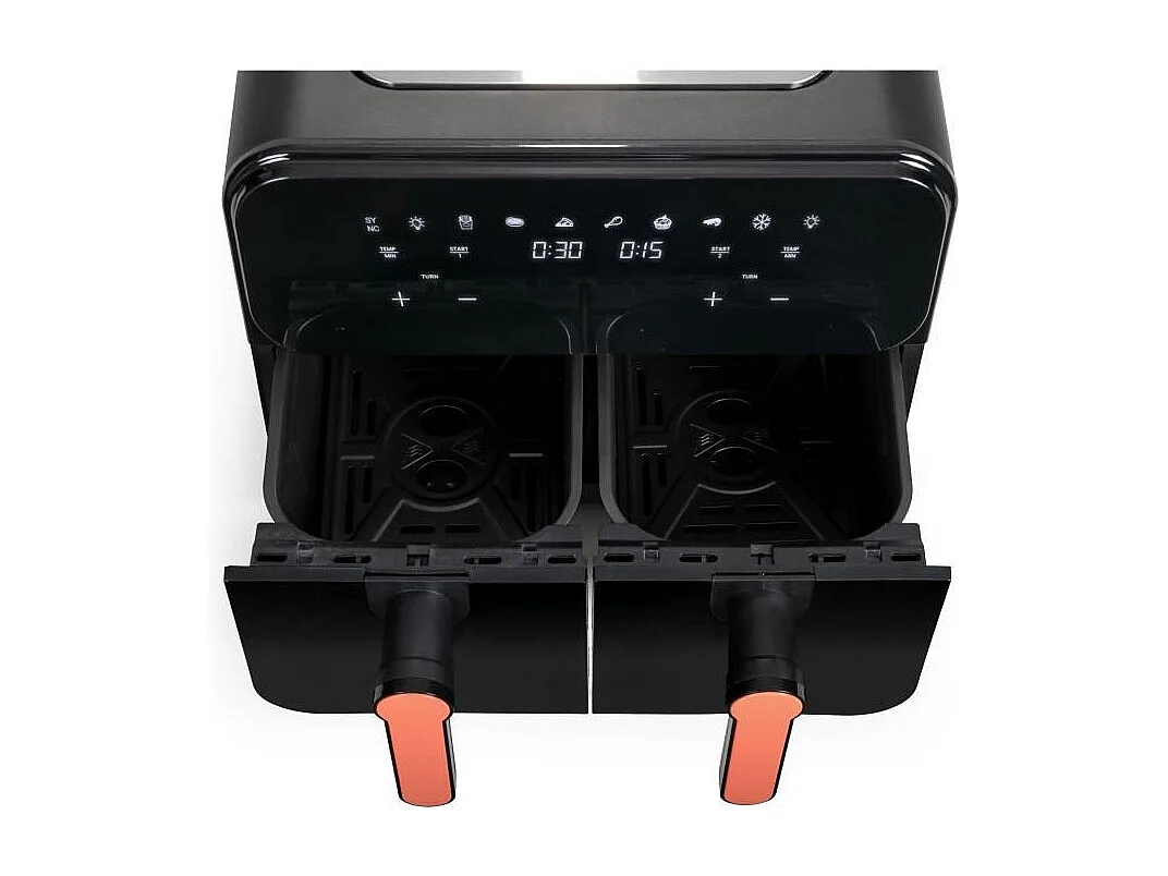 Livoo Friteuse sans huile 2 x 4.5l 2400w noir - DOC316