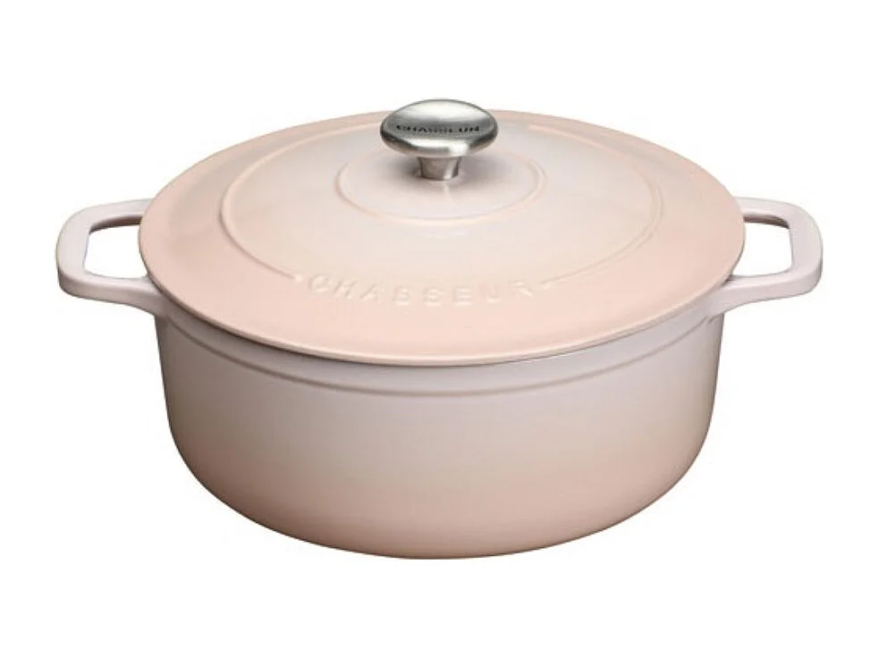 Chasseur Cocotte ronde en fonte émaillée 28cm champagne - PUC472801A