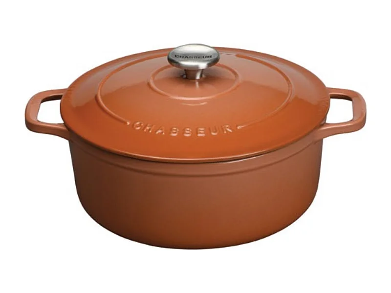 Chasseur Cocotte ronde en fonte émaillée 28cm chestnut - PUC472899