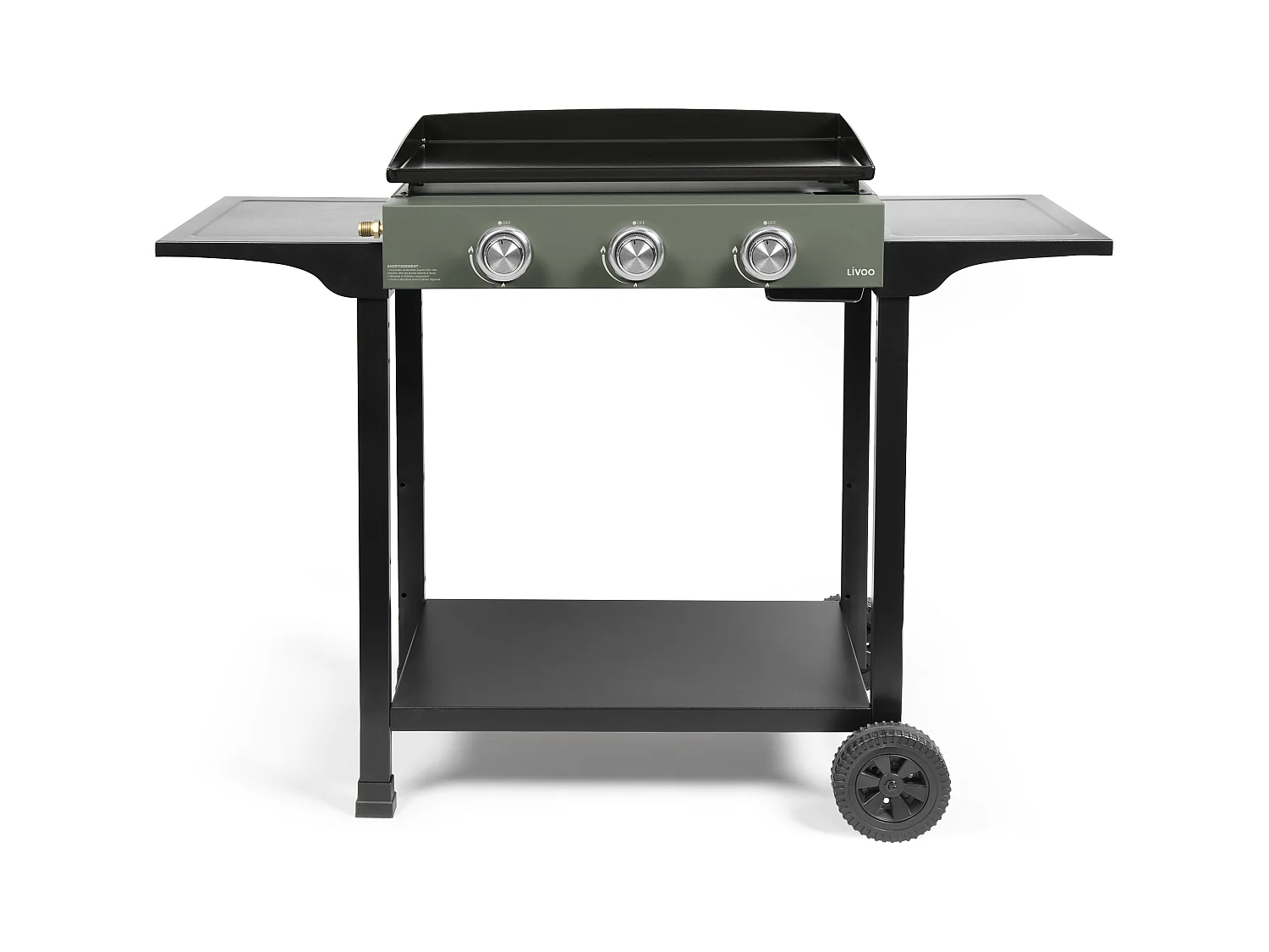 Livoo Plancha gaz 7500w plaque acier émaillé 62x34,5cm - DOC326