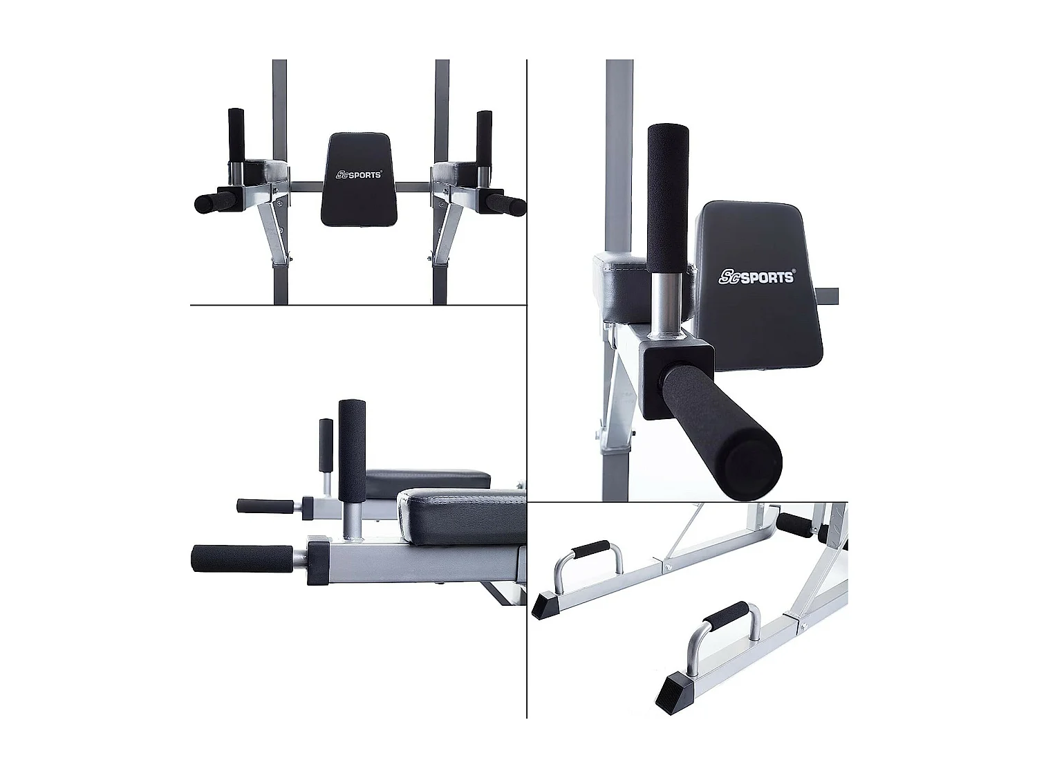 Station de traction multifonctionnelle - 136 x 111 x 217 cm - Poids chargeable jusqu'à 120 kg